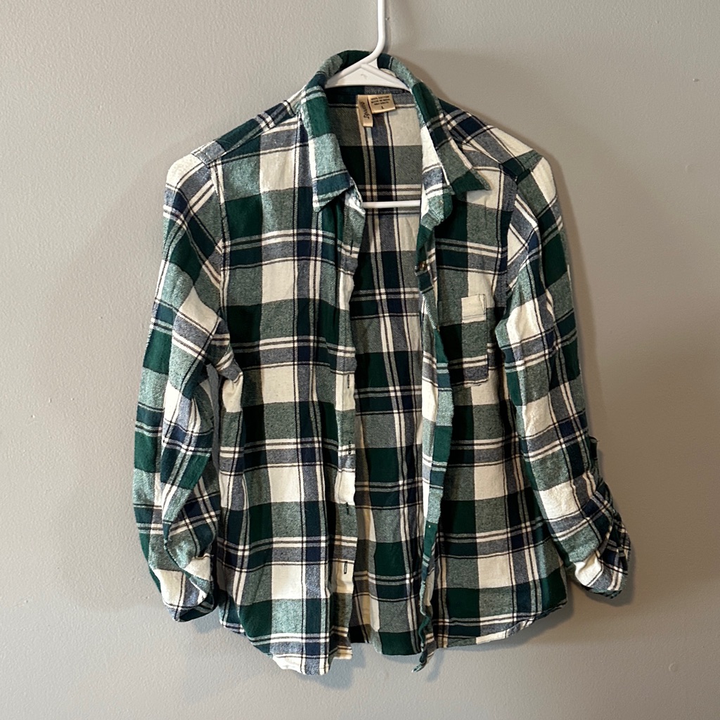 Passport Forest Green And Cream Plaid Mens Shirt